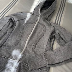 Lululemon Striped Fleece Zip-Up Jacket